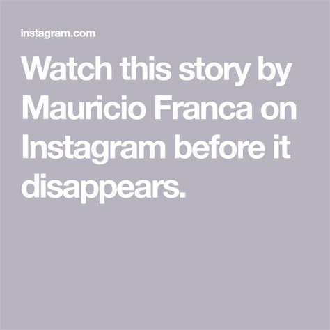 Watch this story by Frederico Ternos on Instagram before it .